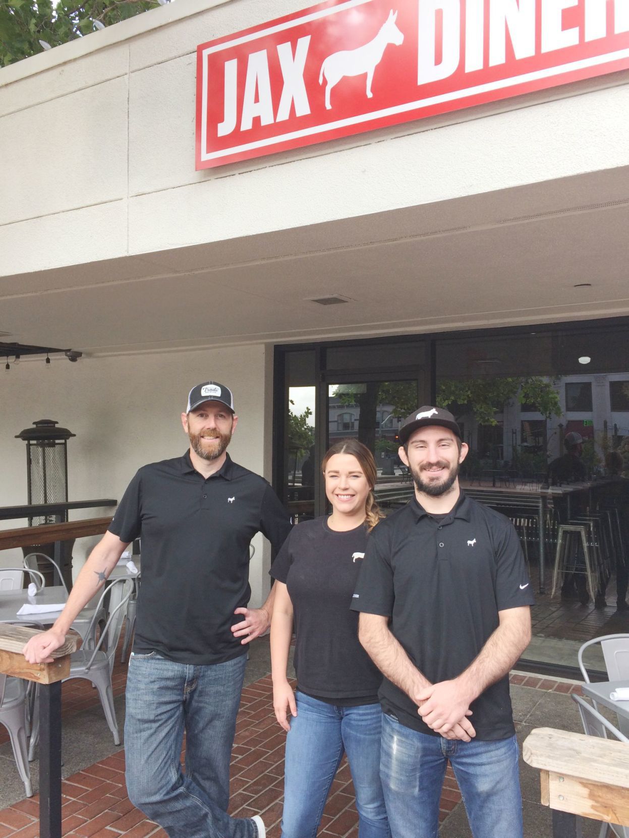 Napans Derek McClintick, Katie Chilson and Max Bryant